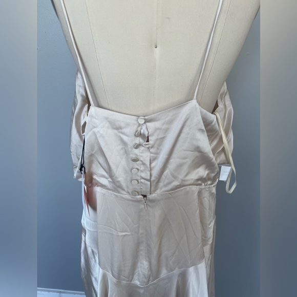 Fame and Partners Dress- champagne with button design - Picture 2 of 5